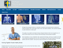 Tablet Screenshot of michneurosurgical.com
